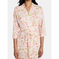 thumbnail image 4 of Lissome Women's Ultra Soft Stretchy Knit Belted Wrap Robe, Sizes S-3X, 4 of 5