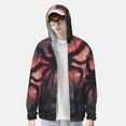 thumbnail image 2 of Rocae Giant Monster Over City Breathable Sun Protection Hoodie Quick-Dry Lightweight Long Sleeve Hoodie Unisex Running Sports Shirt-Medium, 2 of 7