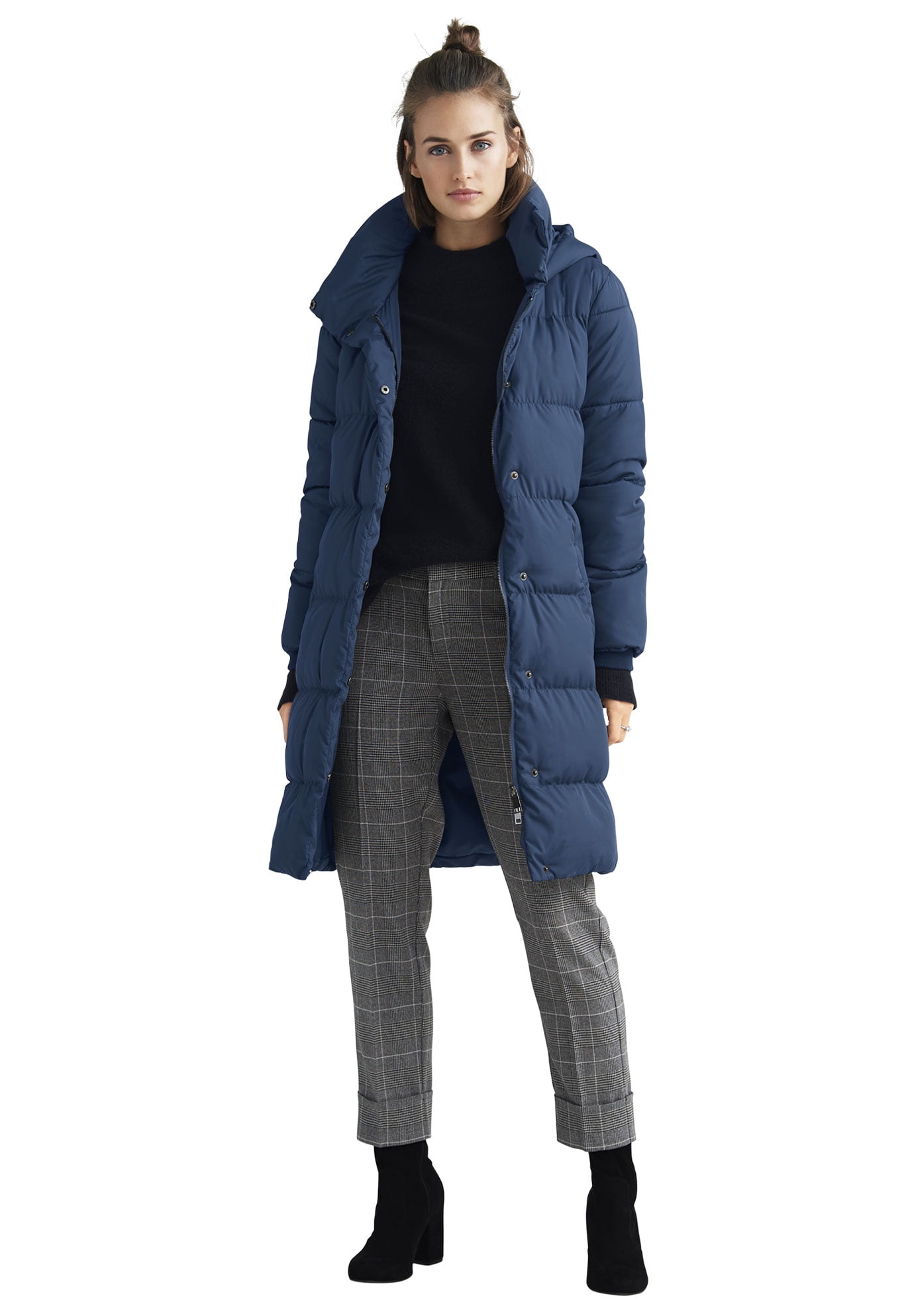 plus size long puffer coat