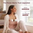 thumbnail image 5 of Momcozy Breast Pump S12 Pro Quick, Hands-Free Wearable & Wireless Pump, with DoubleFit Hybrid Flange, 3 Modes & 9 Levels Electric Pump Portable, Smart Display, 24mm Flange, 1 Count, Cozy White, 5 of 8