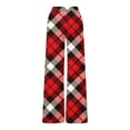 thumbnail image 7 of breaise Boys Plaid Pants with Pockets Elastic Waist Drawstring Printed Plaid Pants Casual Wide Leg Pants for Boys Girls, 7 of 7
