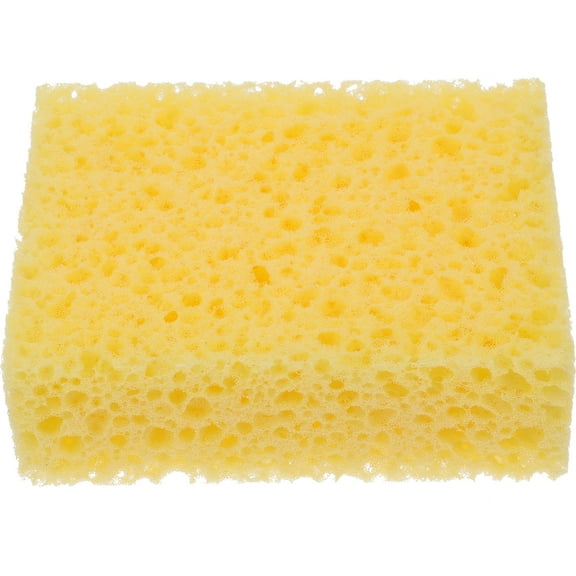 Yellow Sponge for Cleaning Use in Art Craft Pottery Clay Ceramics Wall Drawing Rectangle Design