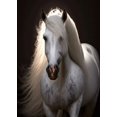 thumbnail image 3 of Cuadros en lienzo de caballos salvajes en blanco y negro para pared, carteles artísticos, impresiones, imágenes de animales modernos, decoración de habitación sin marco, 3 of 5