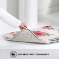 thumbnail image 4 of Flower Pattern Rugs Washable Cover Floor Rug Carpets Home Decorations for Bathroom Kitchen Bedroom Indoor 31.5x20 inch, 4 of 6