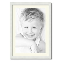 ArtToFrames 20x28 Matted Picture Frame with 16x24 Single Mat Photo Opening Framed in 1.25 Satin White Frame and 2 Brilliant White Mat (FWM-3966-20x28)