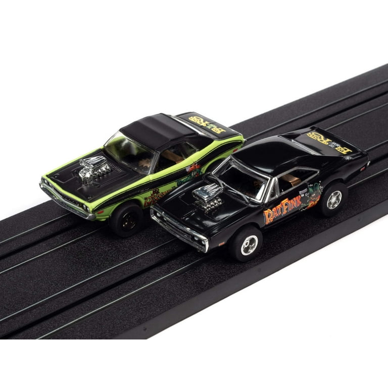Auto World 14' Rat Fink Racing Car Track Toy, Fink & FURRY-OUS