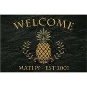 Personalized Pineapple Welcome Doormat