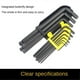 thumbnail image 4 of 9-In-1 Ball-End Hex Wrench Set Hex Screwdriver Tool Set Square Wrench, 4 of 5