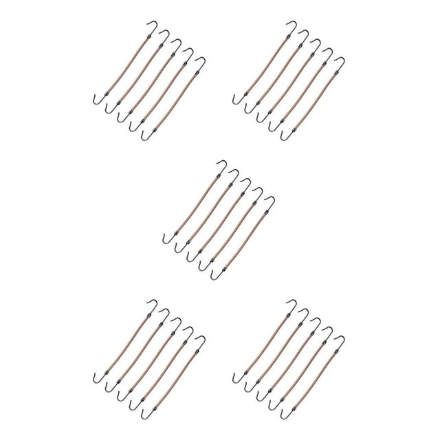Qarigey 5 piezas de gancho elástico para el cabello, soporte para cola de caballo, cordón para el cabello, bandas elásticas reutilizables a prueba de Type2 NO2 Qarigey CBP372183