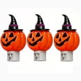 thumbnail image 2 of Halloween Night Light Set 3Pcs Plastic Glowing Ornaments Spooky Table Decor Party Supply by OVFUIZ, 2 of 7