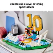 LEGO Editions Lionel Messi – Soccer Highlights - Building Set for Boys & Girls, Ages 10+ Fathers Day Gift - Kids Bedroom or Shelf Decor W/ Plaque - 43011