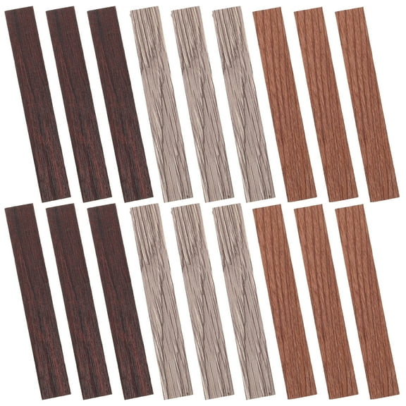 SEWCHICS 30Pcs Peel and Stick Wood Dollhouse Flooring Panels with Realistic Wood Grain for Miniature Decor