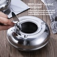 thumbnail image 5 of Smokeless Ashtray Stainless Steel Windproof Round Shape Eco-Friendly Home Gift Windproof Round Shape Household Decor, 5 of 9