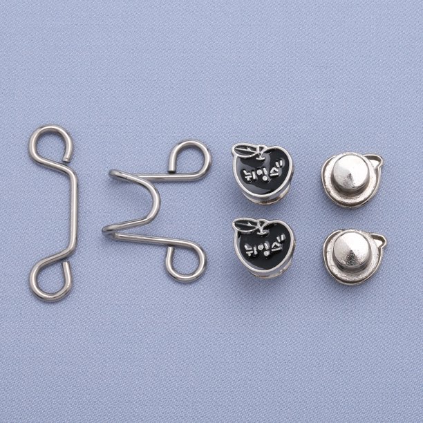 Botón de ajuste de cintura de falda con hebilla sin clavos Botón de jeans Botón de cintura de pantalón Cintura pequeña extraíble Artefacto ajustado