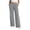 Gray, variant on Womens Athletic Side Stripe Wide Leg Long Pants Solid High Waist Casual Trousers with Pockets, Loose Breathable Bottoms for Jogging, Loungewear and Outdoor Walking White