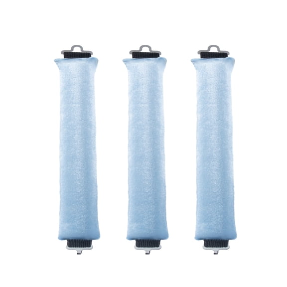 3pcs Satin Heatless Hair Curlers Curling Set Overnight Blowout Curls Rods No Heat Self Curling Jumbo Rods Hair Rollers Set for Fine Thin Long Hair Heatless Curl Silk Hair Wrap for Sleeping(dark blue)