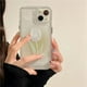 thumbnail image 1 of Apple espacio teléfono caso iPhone13inspromax gradiente 11 Rosa Suave caso 12 caso transparente 78p flor MOWB, 1 of 4