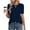 Navy, variant on 2026 Women's Trendy Cable Knit Short Sleeve Blouses Crewneck Lightweight Sweater Tops Cute Summer Spring Business Dressy Casual Work Outfits Clothes Navy M