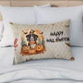 thumbnail image 4 of Happy Halloween Brittany Spaniel Witches Hat Pumpkin Carving Quilt Pillowcase Brittany Dog Lover Gifts Idea Throw Pillow Cover Bed Home Decor - 02019, 4 of 5