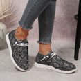 thumbnail image 6 of Willtoo Canvas Shoes for Women Lace‑Up Canvas Casual Loafers, Textured Lightweight Walking Shoes, Slip‑On Adjustable Toggle Laces Low‑Top Fashion Footwear, 6 of 6