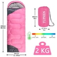 thumbnail image 3 of Saco de Dormir tuphen XL para Adultos y Niños, 3-4 Estaciones, Impermeable, 3 of 7