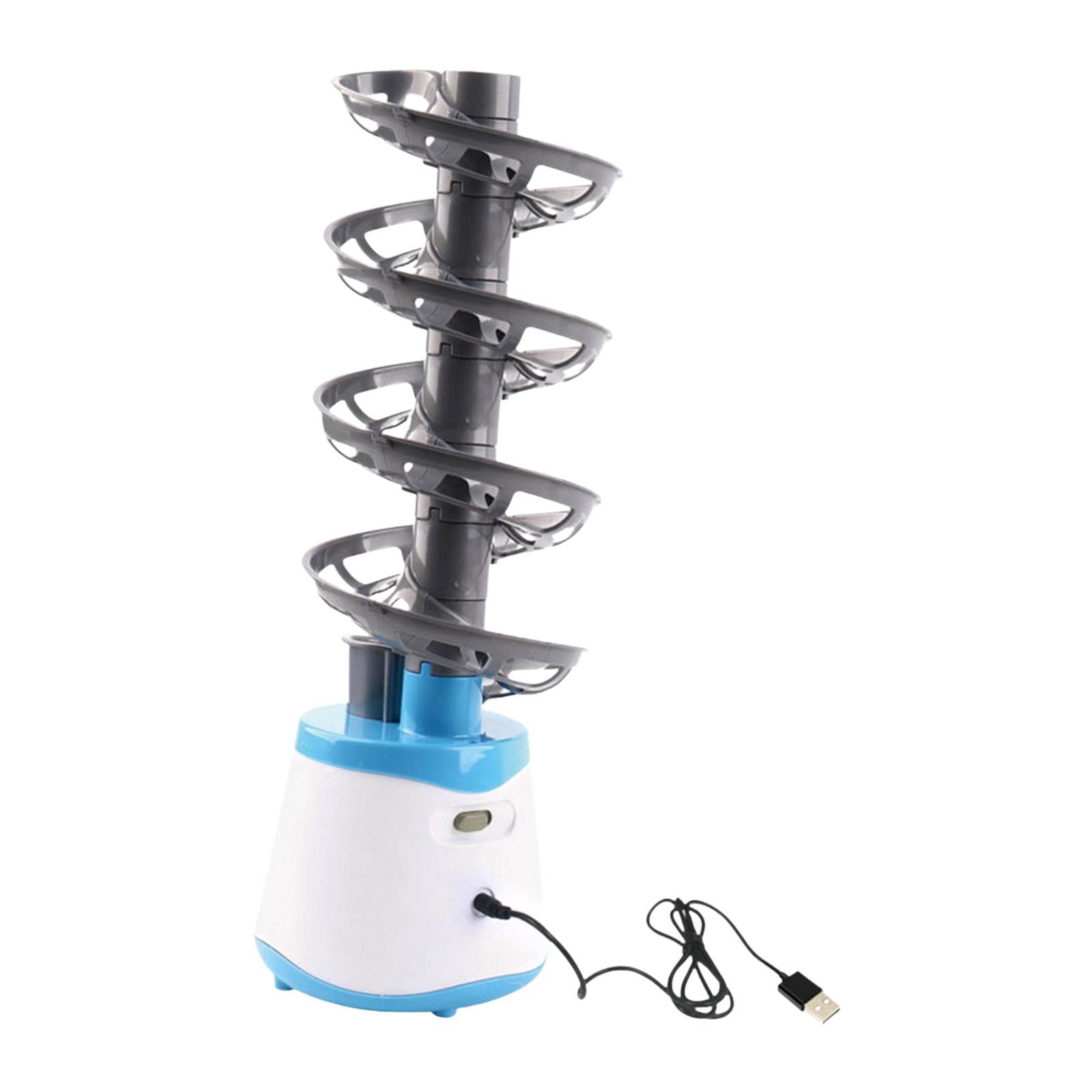 funtasica Table Tennis Robot, Portable Table Tennis Ball Automatic Launcher Training Machine Children Entertainment Toy , Holds 28 Balls