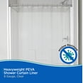 thumbnail image 3 of Kenney Heavyweight PEVA Shower Curtain Liner, Clear, 70" W x 72" H, 3 of 7