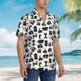 thumbnail image 5 of Goofa Cool Camera Hawaiian Shirt for Men, Unisex Summer Beach Casual Short Sleeve Button Down Shirts,Aloha Tropical Floral print shirt-Medium, 5 of 9