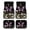 Butterfly and Daisy Pattern, variant on Pzuqiu Car Floor Mats Non-Slip Full Set Car Mats Knitted Fabric Durable Auto Protection, Fit for Trucks SUV Cars, Red Snowflake Cow