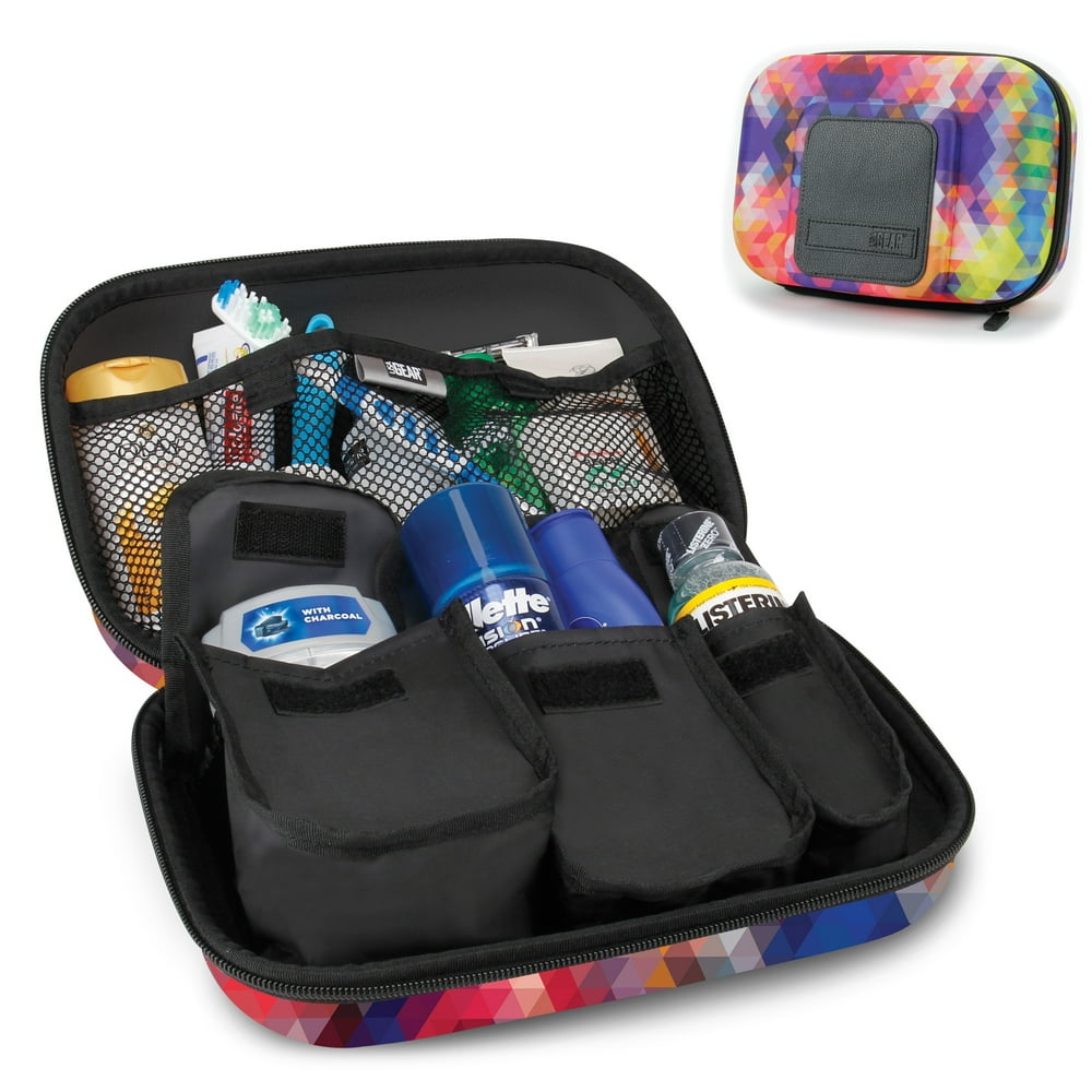 USA Gear USA Gear Hard Shell Toiletry Travel Bag Organizer Kit with