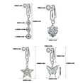 thumbnail image 3 of Stylish Zirconia No Piercing Belly Button Clip Easy to Wear Navel Rings Adjustable Comfortable Coppers Body Jewelry, 3 of 6