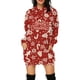 thumbnail image 4 of Sudadera con capucha larga para mujer nueva de otoño e invierno con elementos navideños de Papá Noel, sudadera con capucha estampada en 3D, sudadera con capucha sexy para mujer, 4 of 5