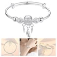thumbnail image 4 of Dream Catcher Tassel Feather Charm Bracelet Bangle Adjustable Mother's Day Jewelry Gift Birthday Gifts for Women Mom Wife Girls, 4 of 12
