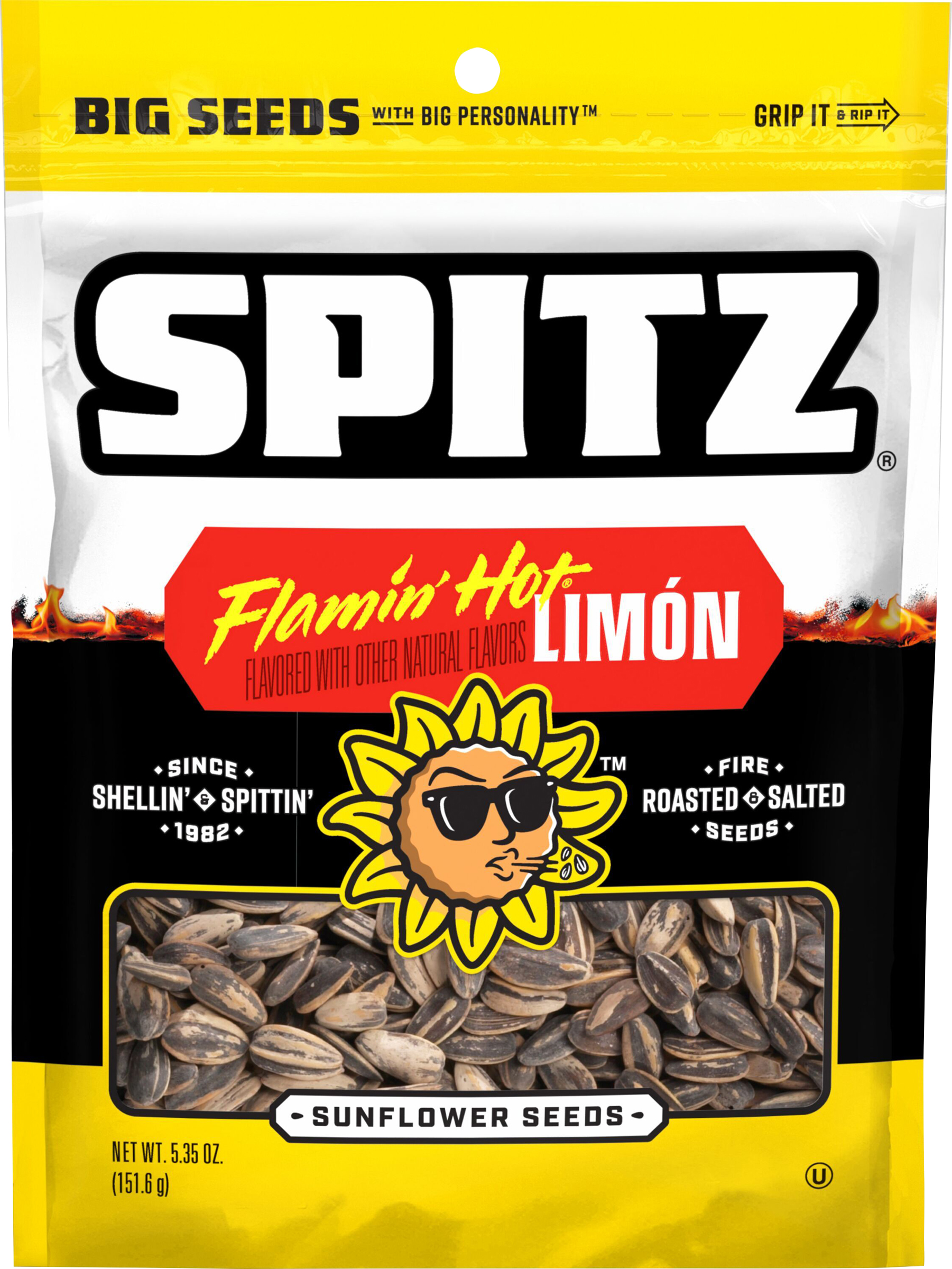 Spitz Sunflower Seeds Flamin' Hot Limon 5.35 Oz
