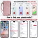thumbnail image 2 of Funda de teléfono Wallet Defense compatible con iPhone 16 Pro Max, 2 of 9
