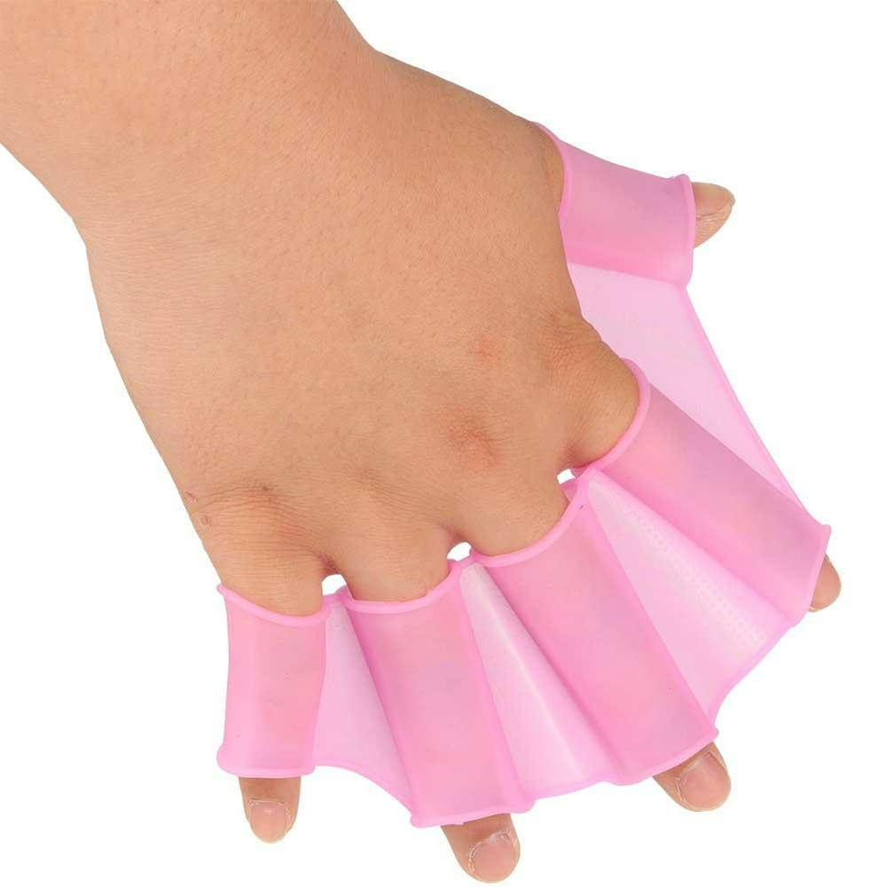 FAGINEY Swimming bed Gloves,1 Pair bed Gloves Finger Swimming Diving Fins Swim Flippers