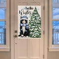 thumbnail image 5 of Hello Winter Black Cat Large Decorative House Flag, Kitty Garden Yard Outside Decorations, Farmhouse Burlap Outdoor Decor Double Sided 28 x 40, 5 of 6