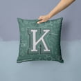 thumbnail image 2 of Monogram Letter Back to School Fabric Decorative Pillow, 2 of 4