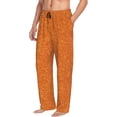 thumbnail image 2 of Xecao Orange Glitter Men's Straight Lounge Pajama Pants: The Ultimate in Comfortable Sleepwear, 2 of 9