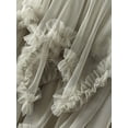 thumbnail image 4 of Michellecmm Women Layered Tulle Long Skirt, Fashion High Waist Solid Color Frill Trim Ruffle Midi Skirt, 4 of 6