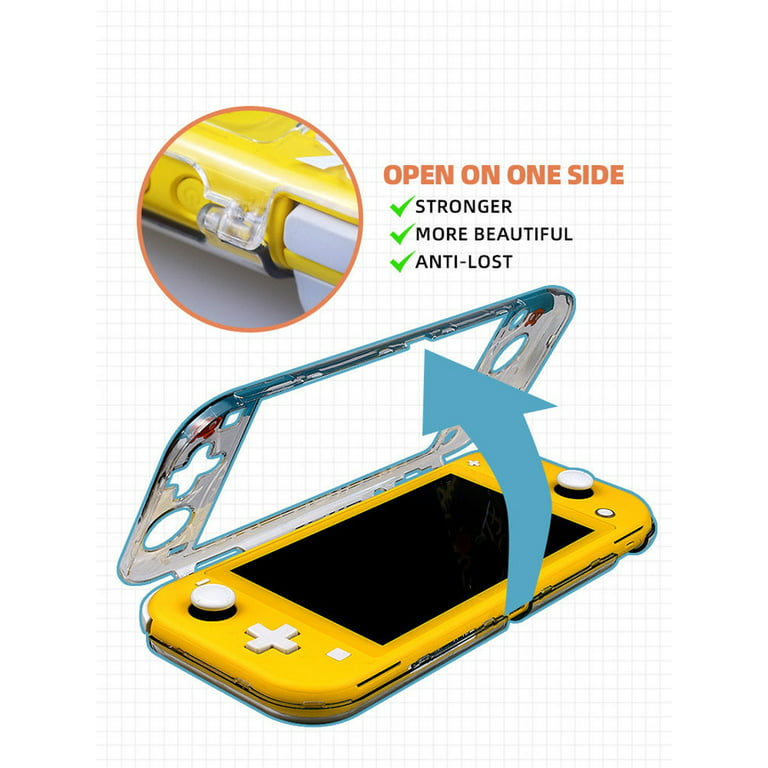 Nintendo Switch Lite Case with Thumb Grip Caps, Clear Cute Cartoon