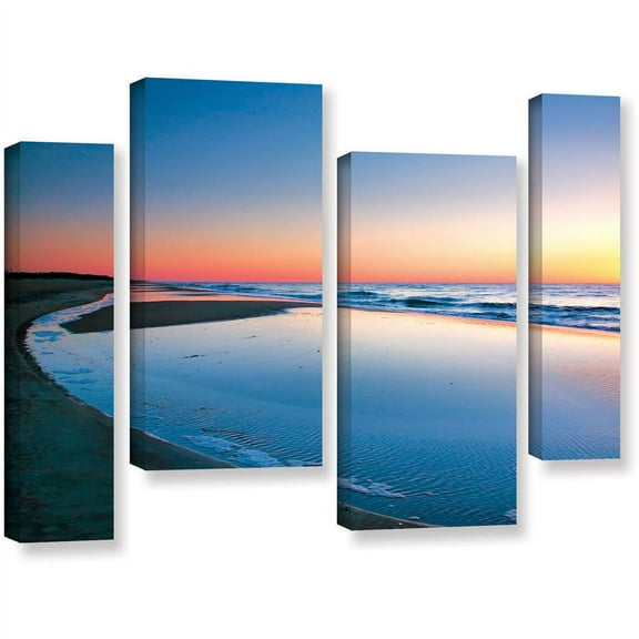 ArtWall Steve Ainsworth "Sea and Surf" 4-Piece Gallery-Wrapped Canvas Staggered Set