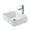 A03-White, variant on Eclife 16.5" Square Glass Vessel Sink
