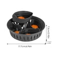 thumbnail image 5 of Molde para morder huevos, moldes para vapor de huevos con asa, reutilizable, almacenamiento de alimentos para bebés, cazadores furtivos de huevos multifuncionales y máquina para morder, 5 of 5