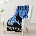 thumbnail image 2 of Yibo Wolf Blanket Gifts Cute Blanket for Kids Adults Blue Soft Fuzzy Blankets for Bed Couch Living Room, 2 of 6
