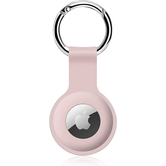 1 Pack Airtag Keychain, Ultra Light Silicone Airtag Holder Case for Airtags, Anti-Losing Keychain Ring Protective Cover for Luggage, Keys, Pets, Kids Bag