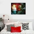 thumbnail image 4 of Nawypu  - Christmas Wall Art Candles Paintings Decorations Winter Picture Wall Decor Gift Poster Canvas Print,Framed for Living Room Home Decor, 4 of 4