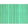 thumbnail image 1 of Ahgly Company Machine Washable Indoor Rectangle Oriental Turquoise Blue Modern Area Rugs, 2' x 3', 1 of 1