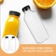 thumbnail image 2 of 8pcs PET Plastic Contenedores de almacenamiento vacío Bottillas con tapas de tapas Bebidas Bebé Bottle Bottle Bottle Jar (tapas negras), 2 of 5