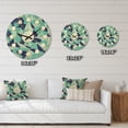 thumbnail image 4 of Designart 'Geometrical Retro Grid II' Mid-Century Modern Wood Wall Clock, 4 of 5